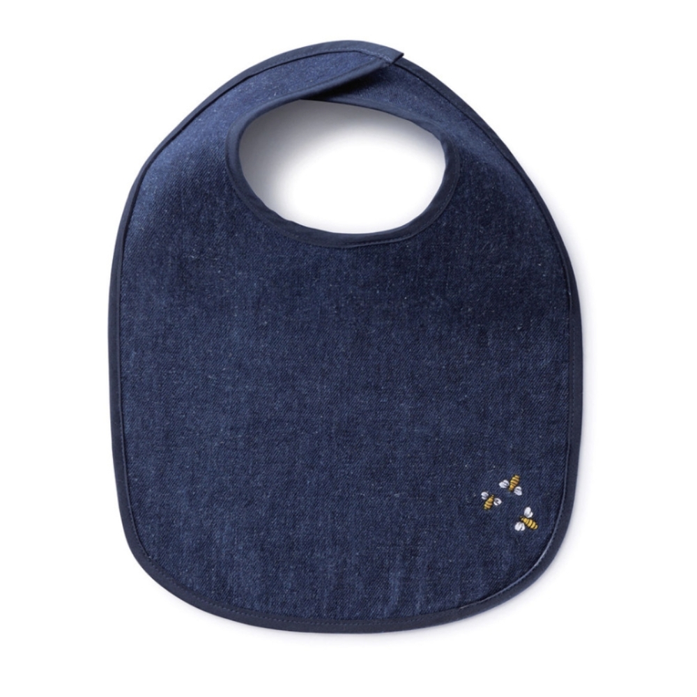 3/$20 Hemp Denim Baby Bib
